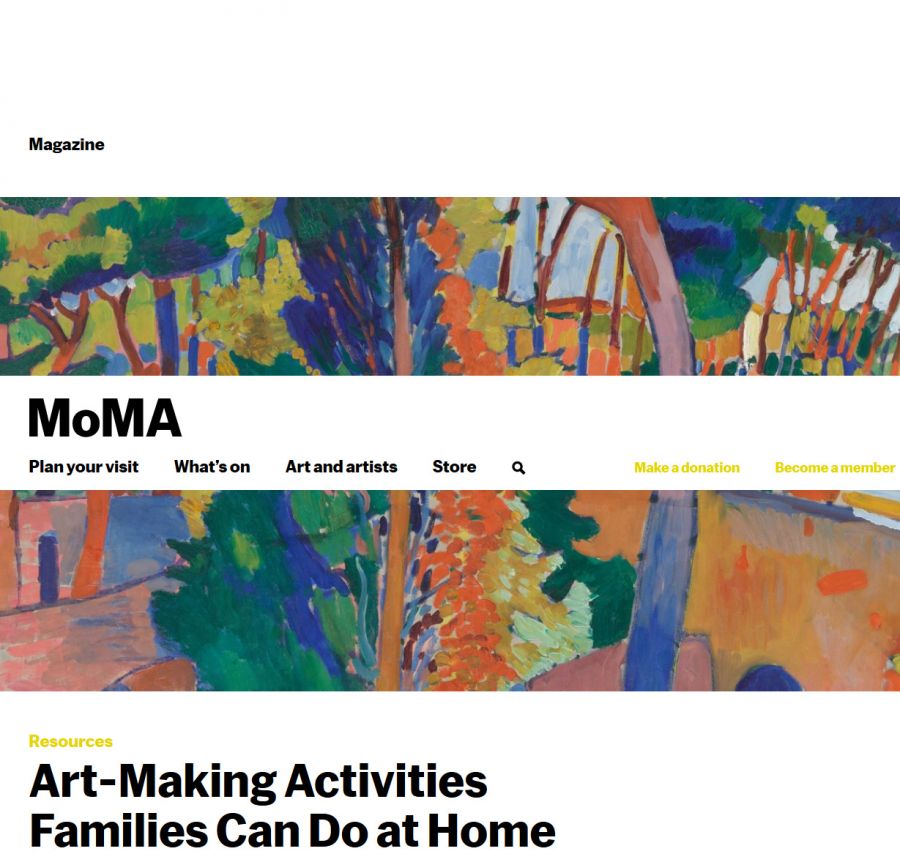 Δημιουργούμε παρέα  με το Μουσείο Σύγχρονης της Αμερικής!