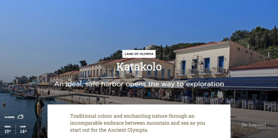 Katakolo: An ideal, safe harbor opens the way to exploration